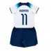 Tanie Strój piłkarski Anglia Marcus Rashford #11 Koszulka Podstawowej dla dziecięce MŚ 2022 Krótkie Rękawy (+ szorty)